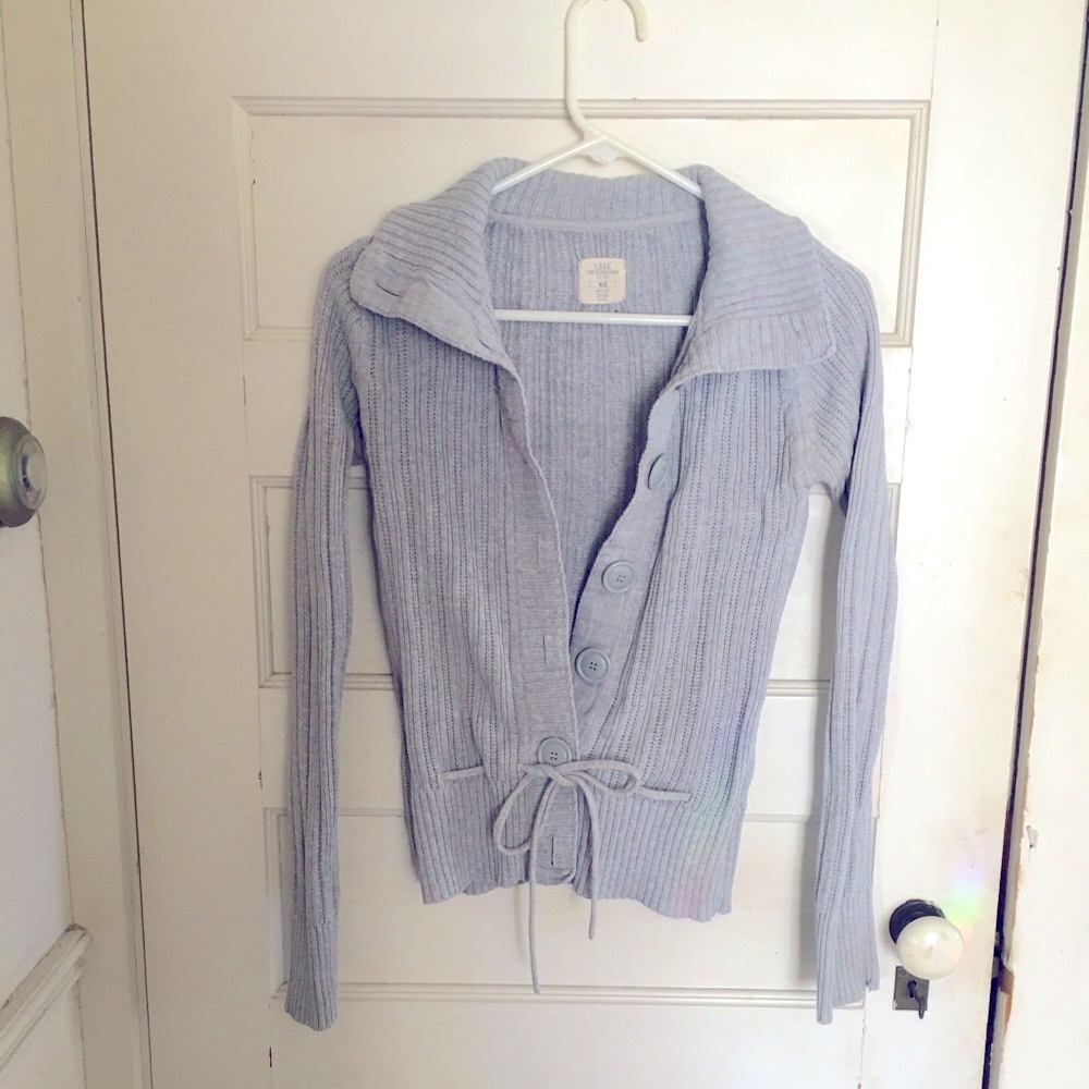 H&M Grey Knit Cardigan
